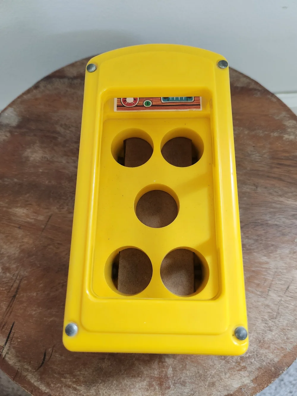 Vintage 1969 Fisher-Price Yellow School Bus Toy